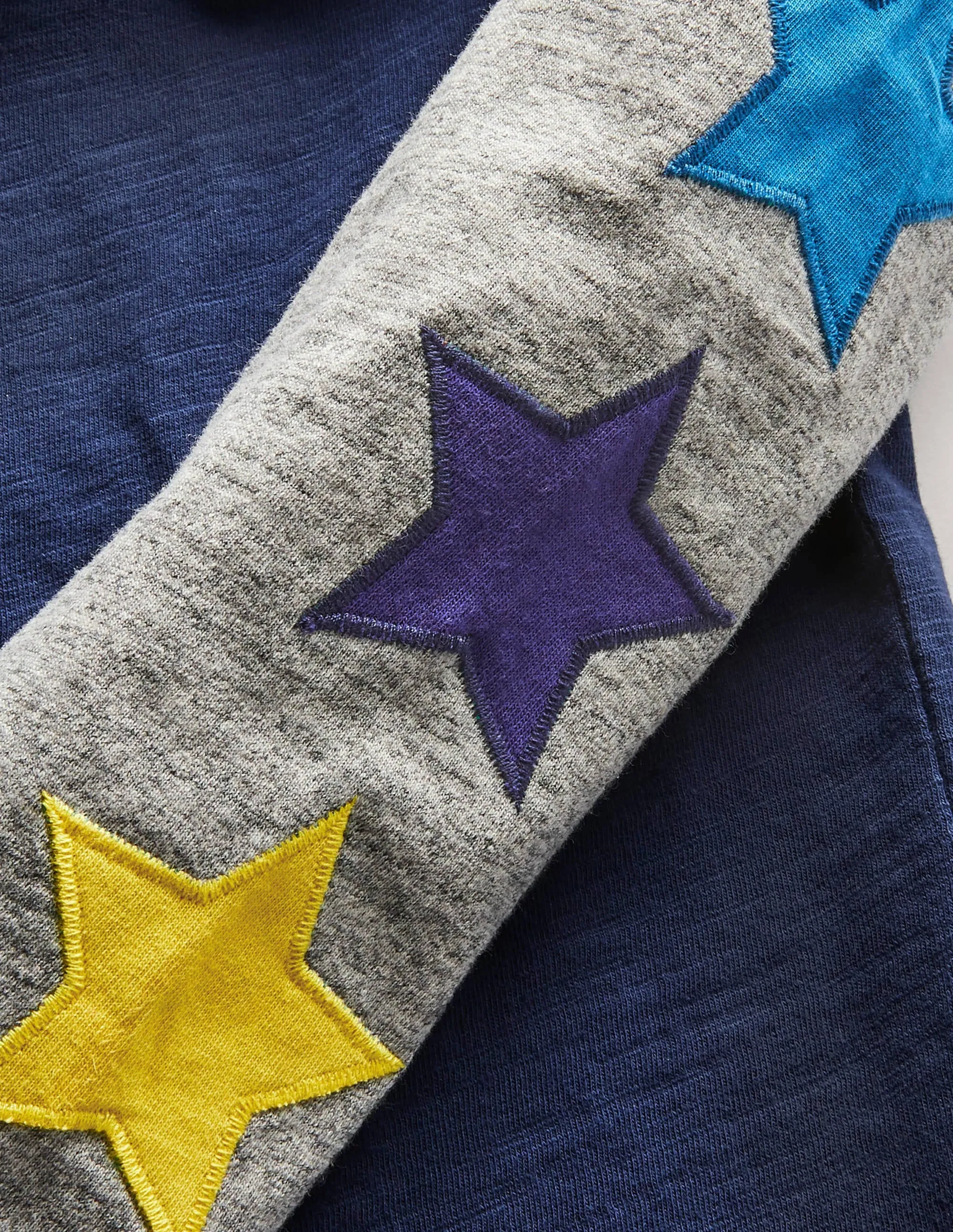 Raglan T-Shirt-Starboard Blue/Grey Marl Star
