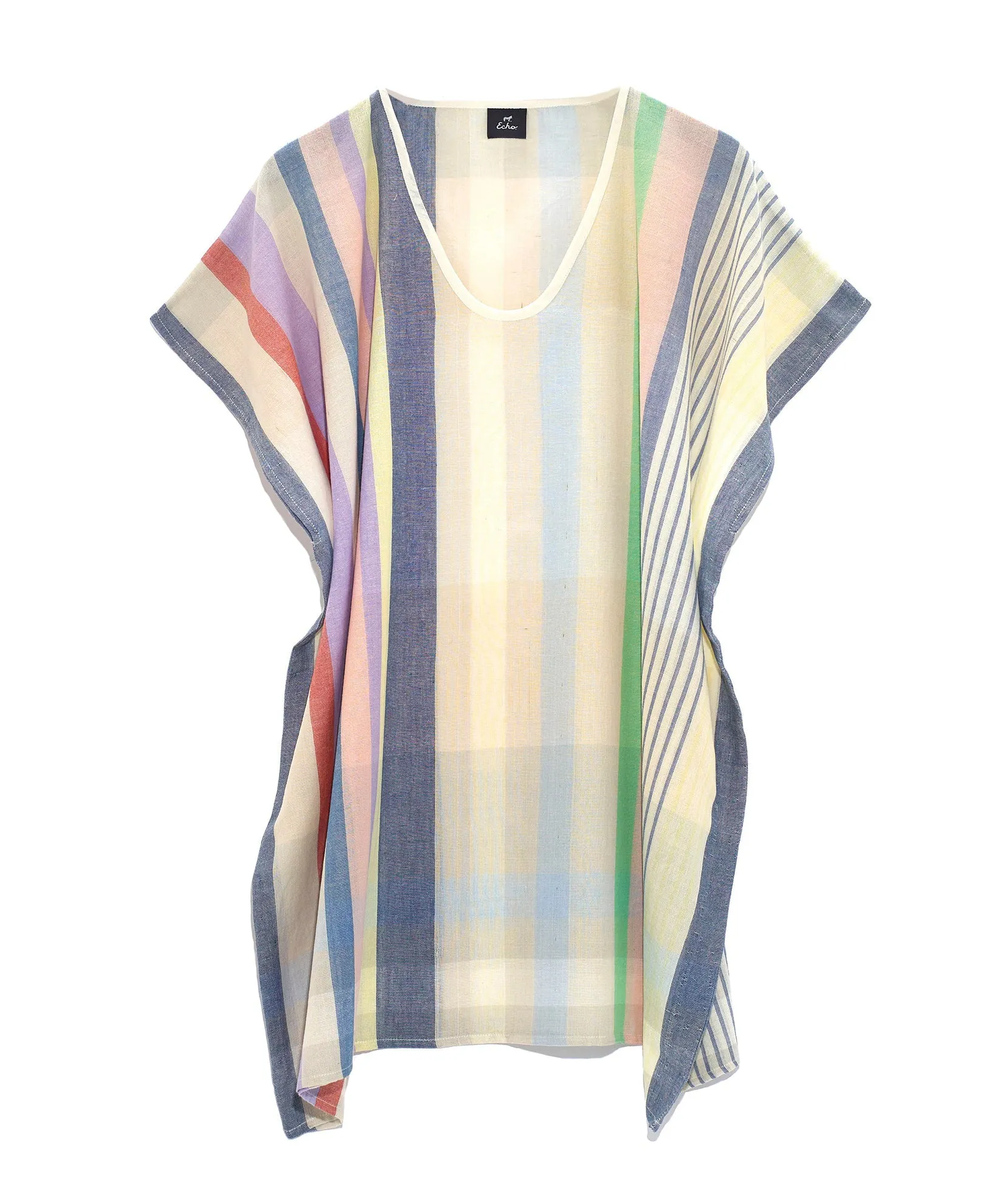 Rainbow Plaid Caftan