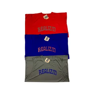 REALIZM Varsity Sleeveless Performance Muscle T-Shirt 3 Pack