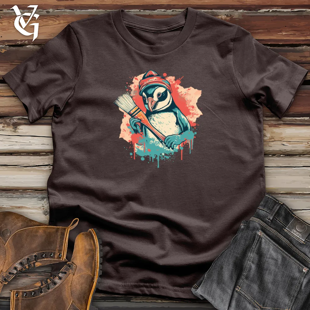 Retro Artistic Penguin 01 Softstyle Tee