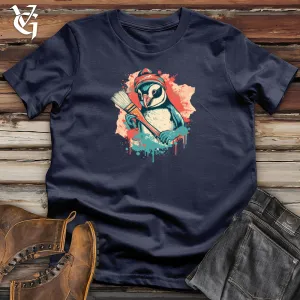 Retro Artistic Penguin 01 Softstyle Tee