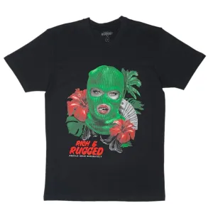 Rich & Rugged Plain Jayne T Shirt (Black/Green) RRPJA-BLK