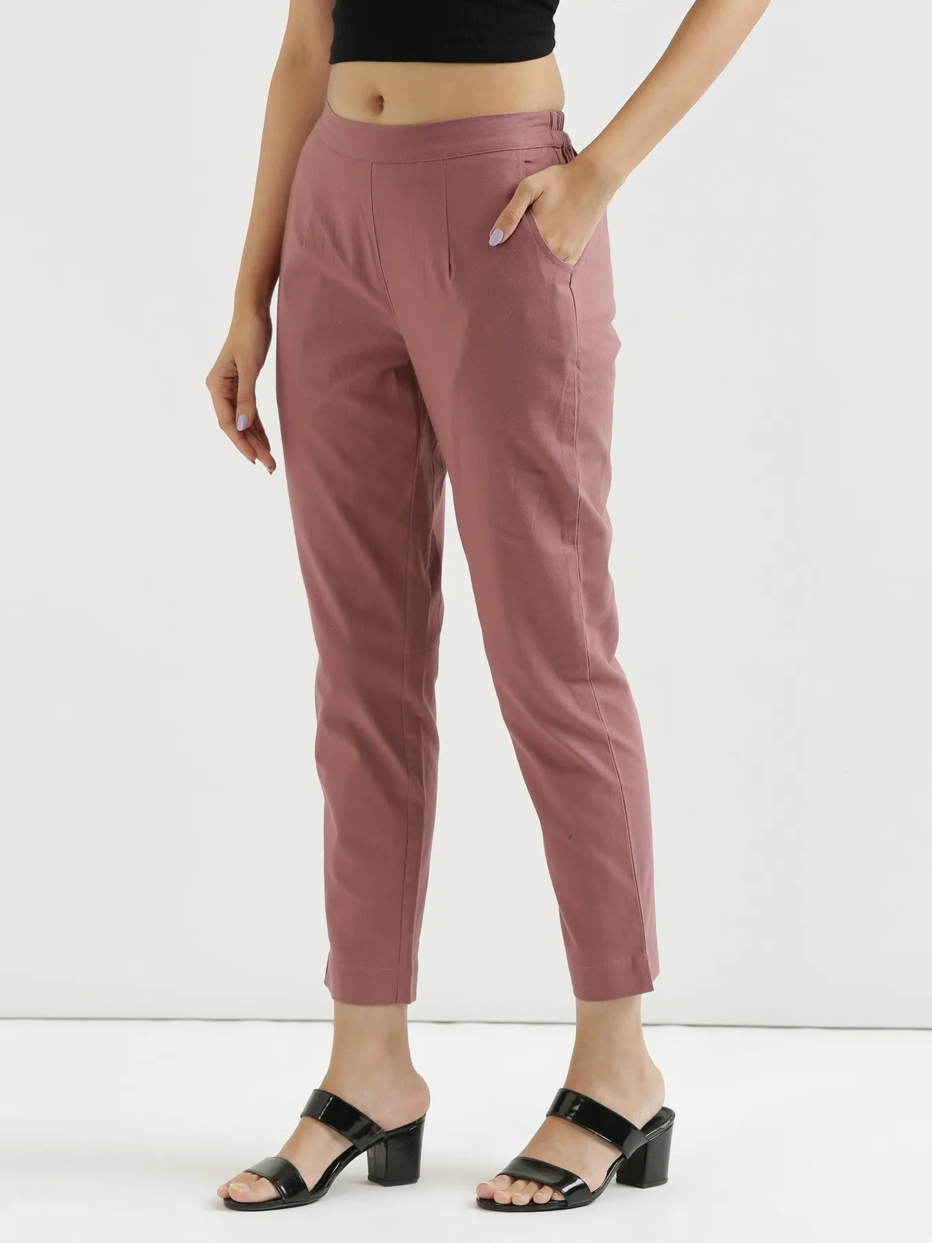 Rose Taupe 100% Cotton Pant