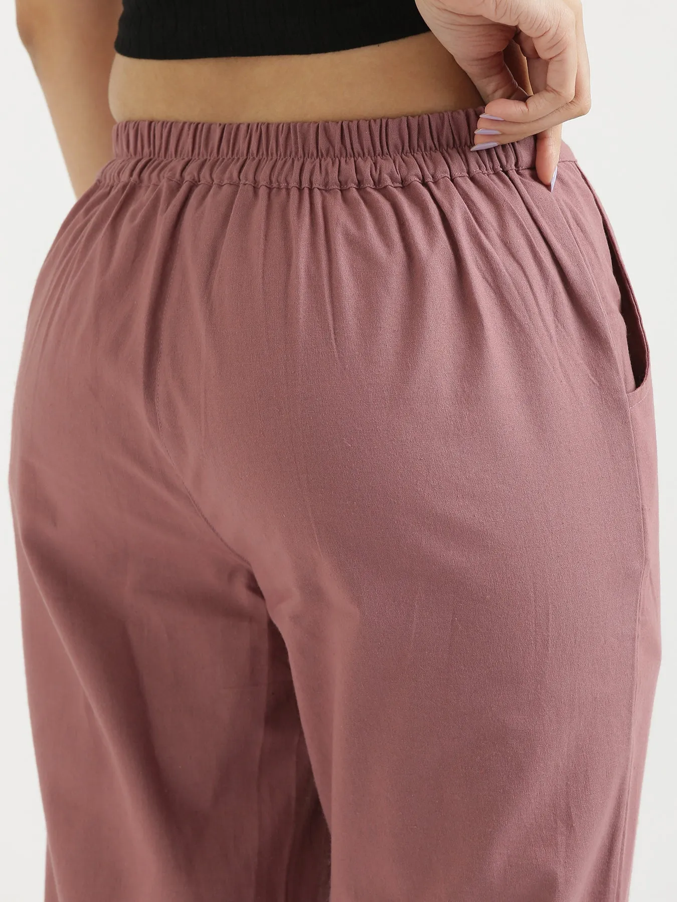 Rose Taupe 100% Cotton Pant
