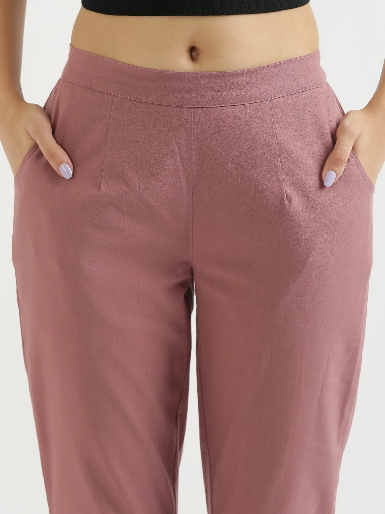 Rose Taupe 100% Cotton Pant
