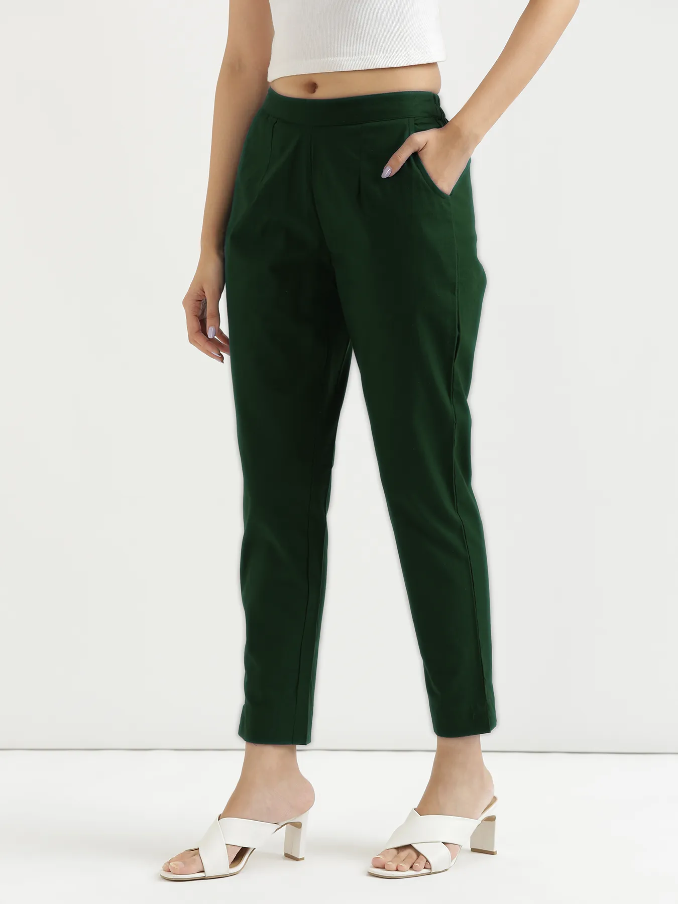 Sage Green 100% Cotton Pant