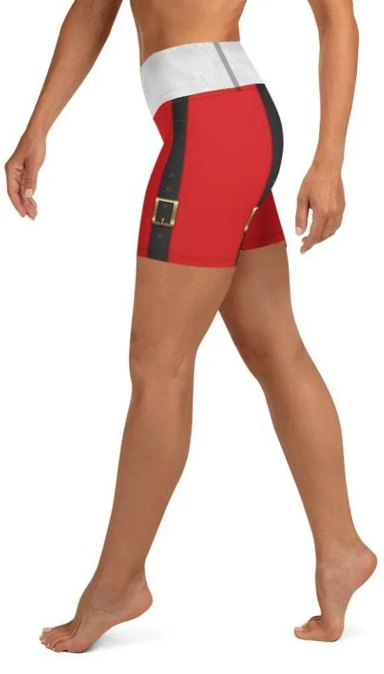 Santa Suspenders Yoga Shorts