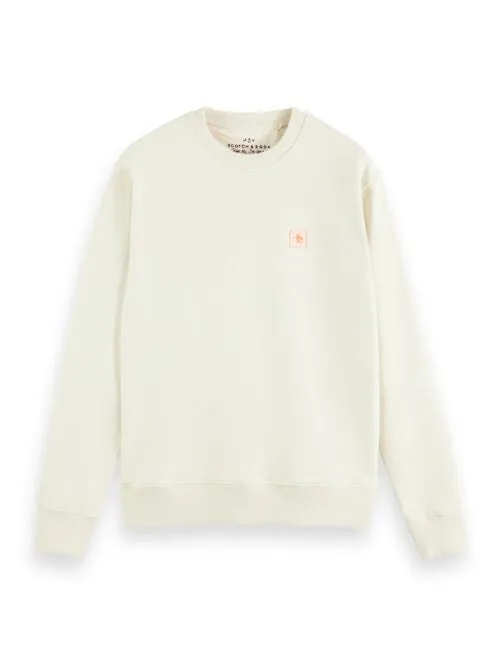 Scotch and Soda Essential Logo Sweat - Ecru