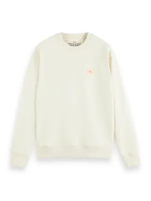 Scotch and Soda Essential Logo Sweat - Ecru