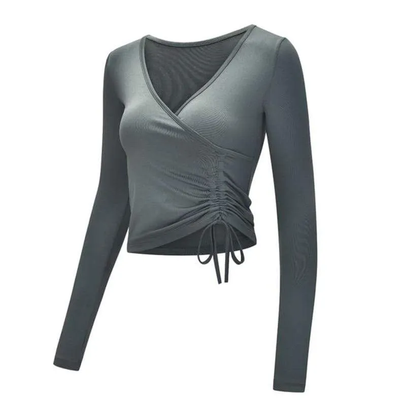 Sexy V-Neck  Yoga Shirts