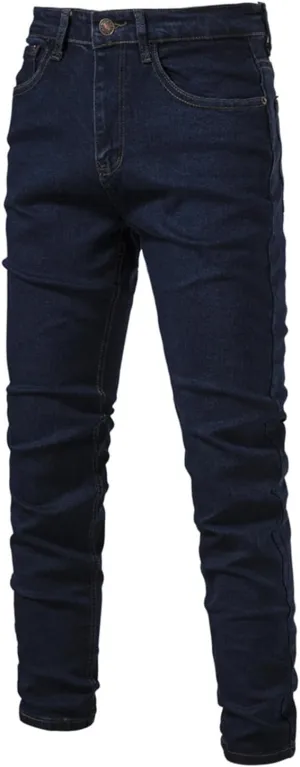 Skinny Jeans for Men Slim Fit Wash Stretch Denims Pants Fashion Casual Elastic Straight Trousers