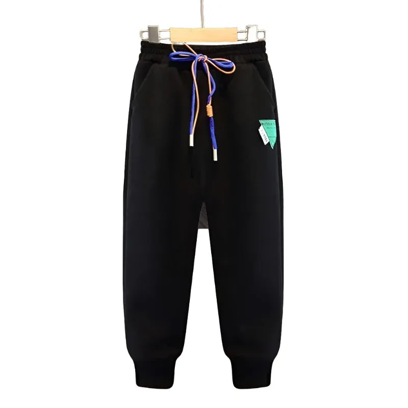 Sleek Joggers With Colorful Accents