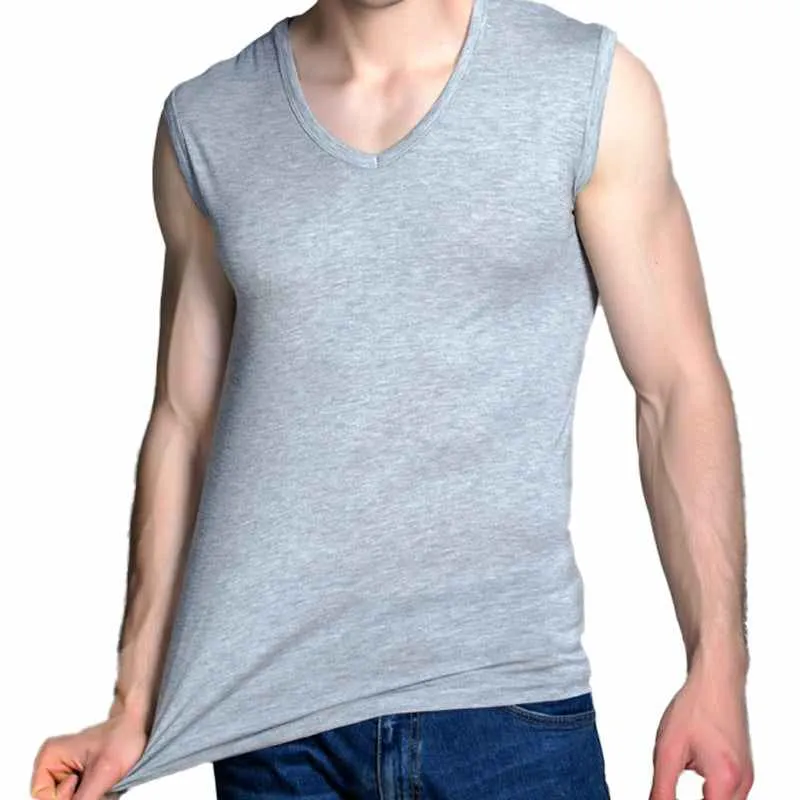 Sleeveless Thin Bamboo fiber T-shirts