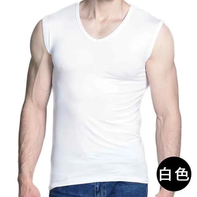 Sleeveless Thin Bamboo fiber T-shirts