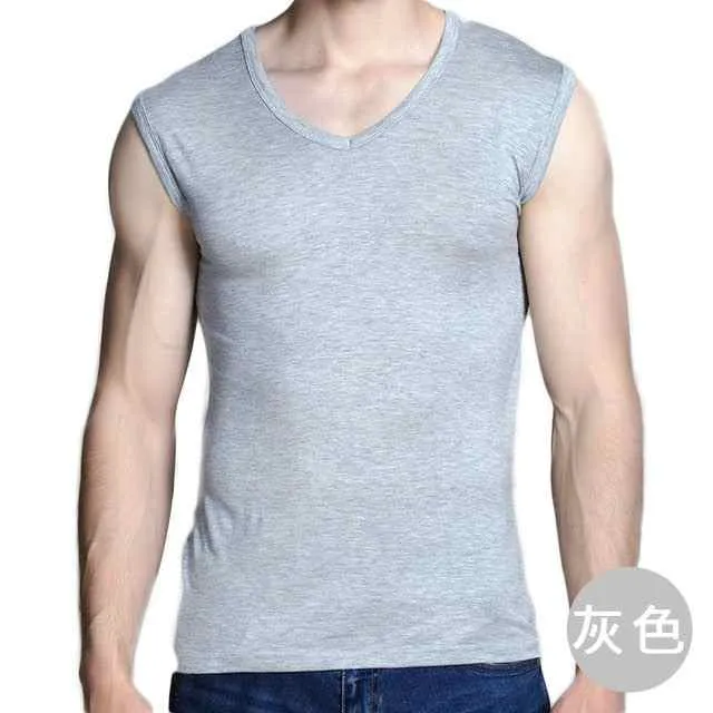 Sleeveless Thin Bamboo fiber T-shirts