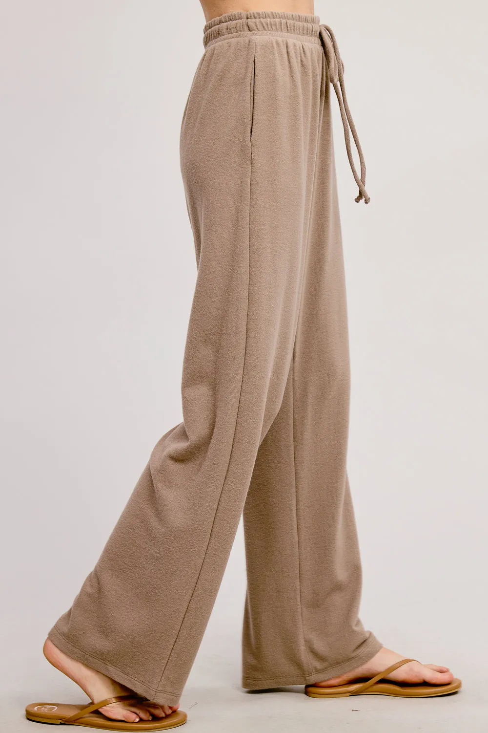 Snuggle Cove Super Soft Drawstring Wide Leg Pants (Assorted Colors)