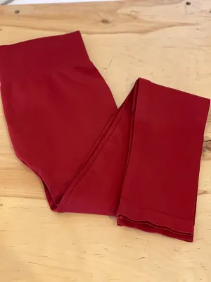 Soft Basic Leggings In Wine