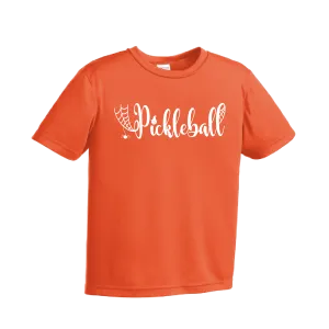 Spider Pickleball | Youth Short Sleeve Pickleball Shirts | 100% Polyester