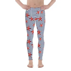 Starfish Stripe Men's Leggings