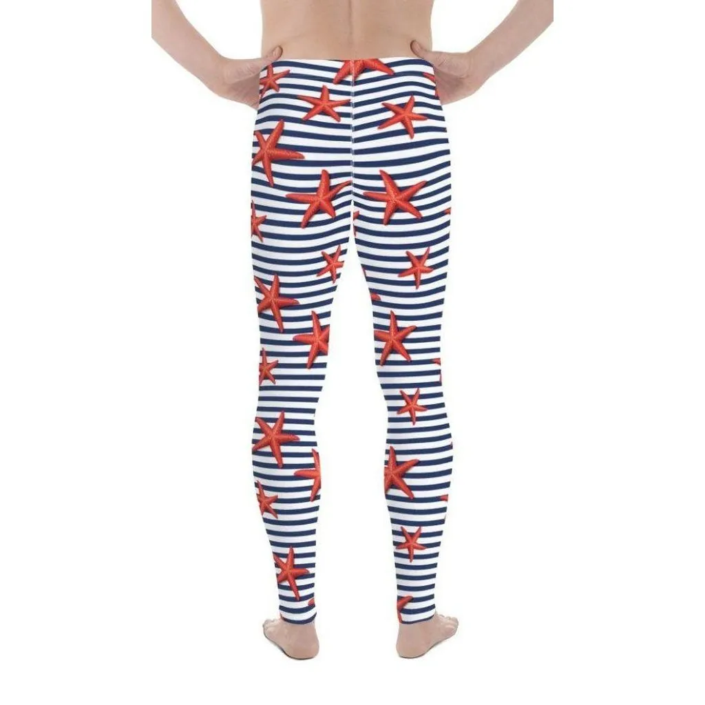 Starfish Stripe Men's Leggings