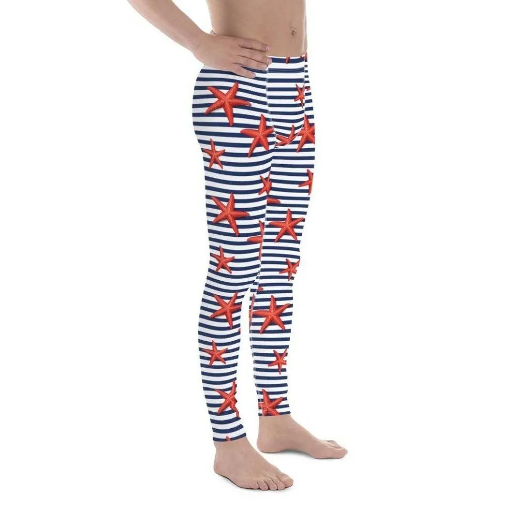 Starfish Stripe Men's Leggings
