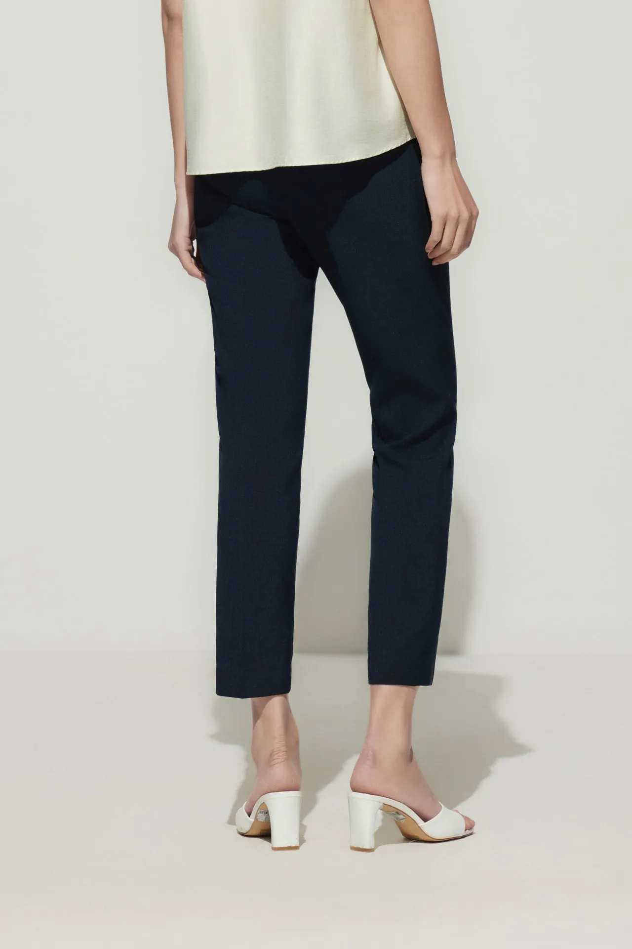 Stretch Ankle Cigarette Suit Pants