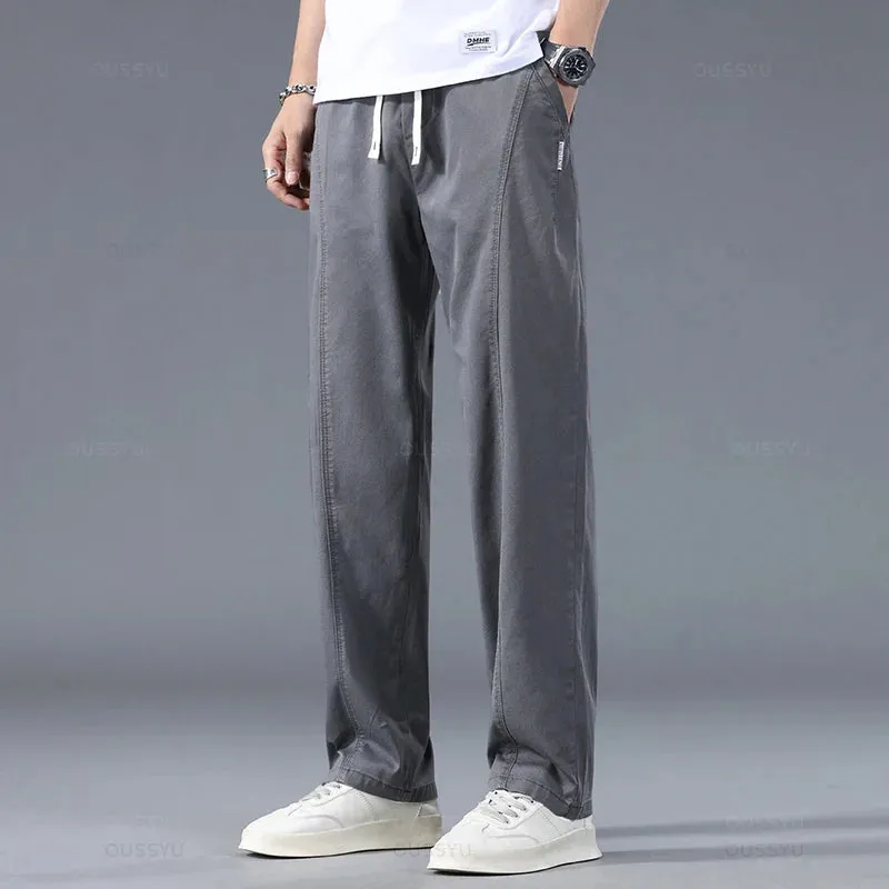Summer Thin Soft Lyocell Fabric Men's Casual Pants
