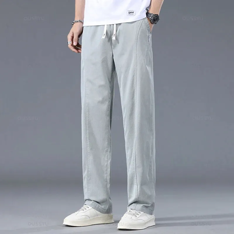 Summer Thin Soft Lyocell Fabric Men's Casual Pants