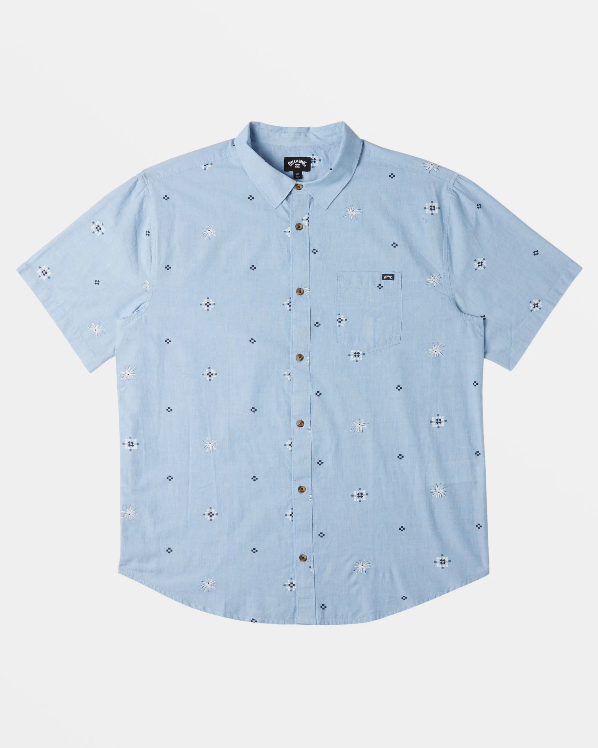 Sundays Mini Short Sleeve Shirt - Smoke Blue
