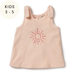 Sunshine Organic Terry Tie Singlet