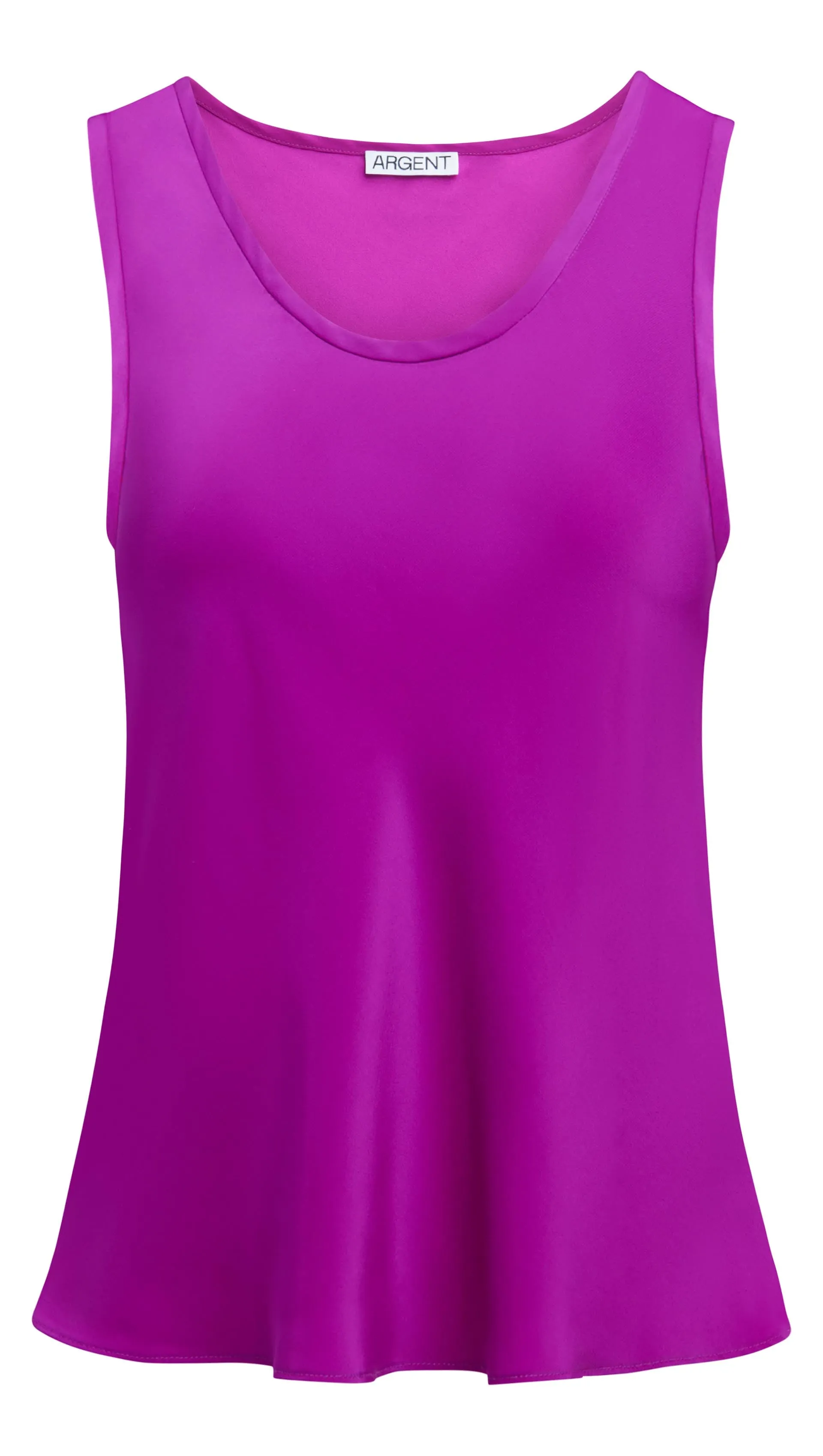 Tank in Silk Charmeuse | Orchid