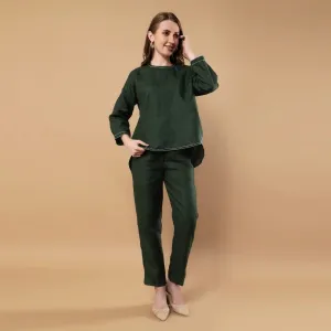 Terra - Hemp Co-ord Set - Forest Green