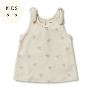 Tiny Starfish Organic Terry Tie Singlet