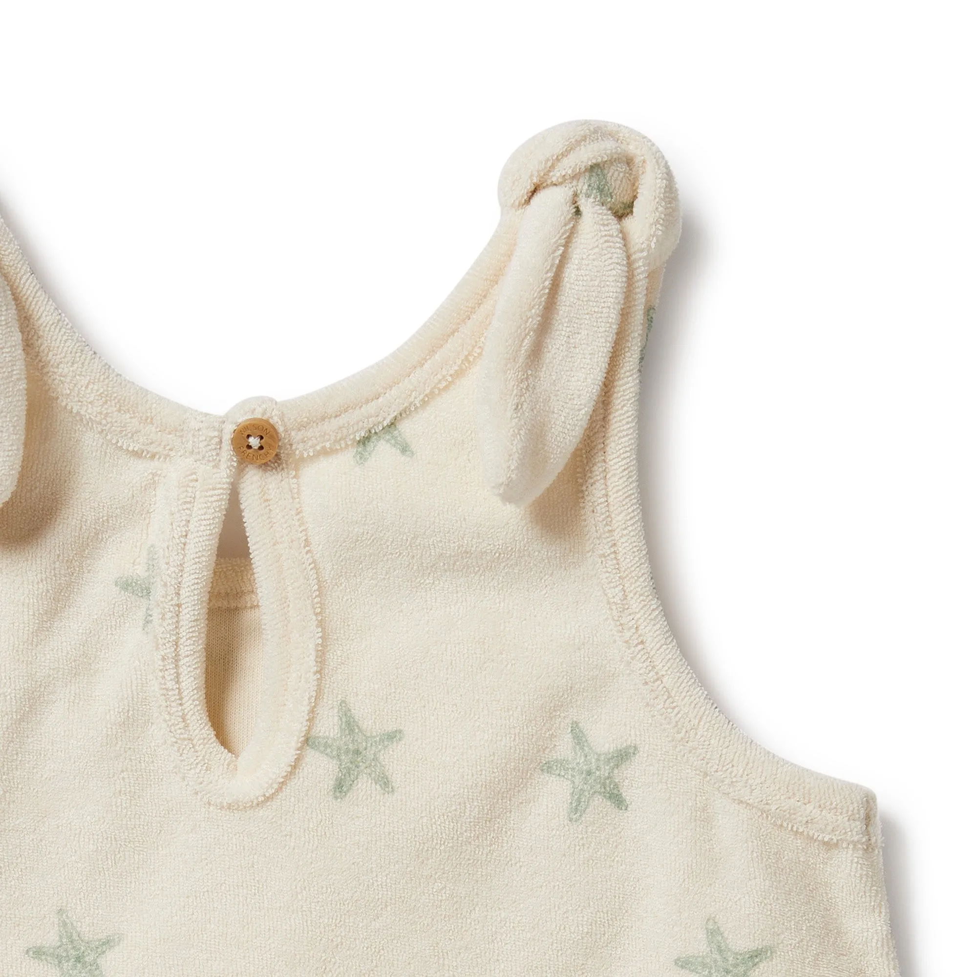 Tiny Starfish Organic Terry Tie Singlet
