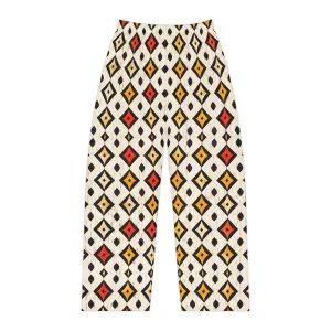Trendy Women's Pajama Pants with Bold Soft Geometric Pattern