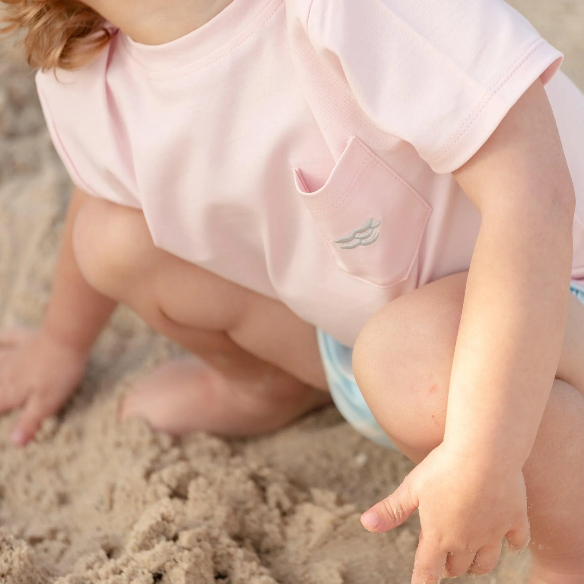 Tucker Tee in Pink Sand