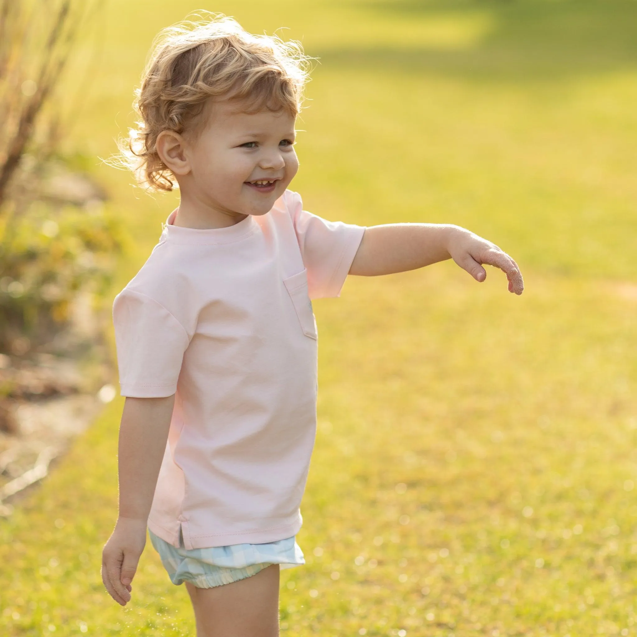Tucker Tee in Pink Sand