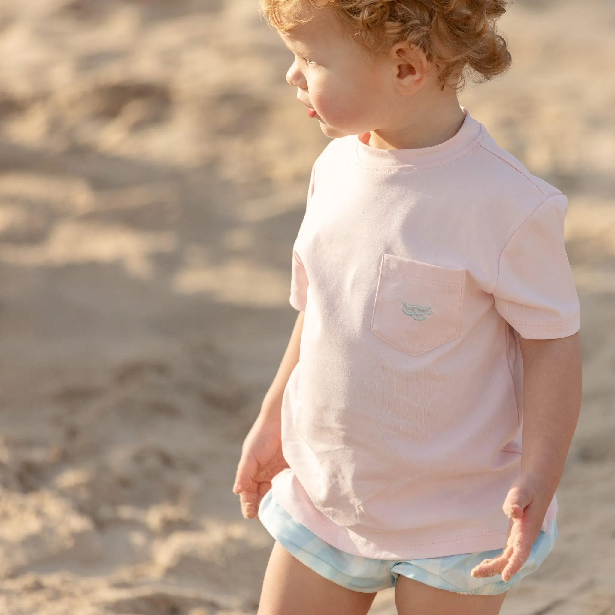 Tucker Tee in Pink Sand