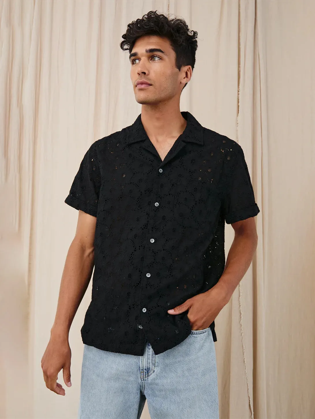 Tyler Shirt - Black Floral