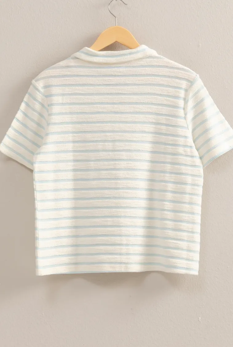 Versatile Striped Top and Short Set