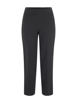 Vince Mid Rise Velvet Trim Pull On Pant in Black