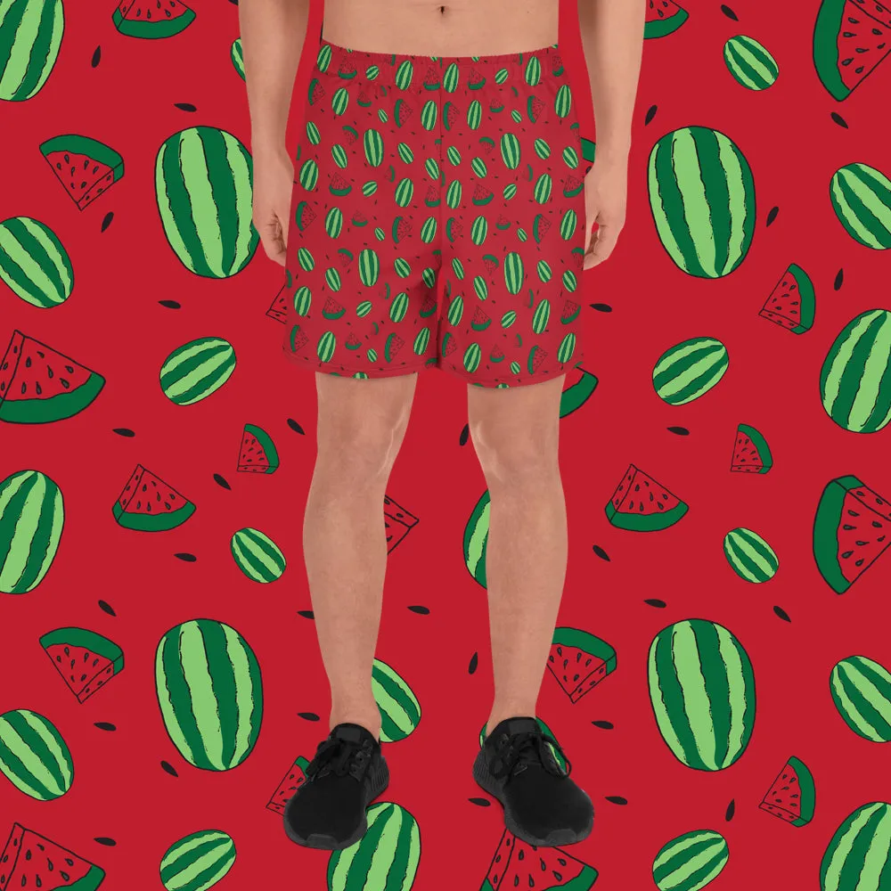 Watermelon All Over Print Shorts - Red