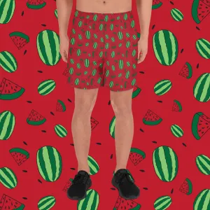 Watermelon All Over Print Shorts - Red