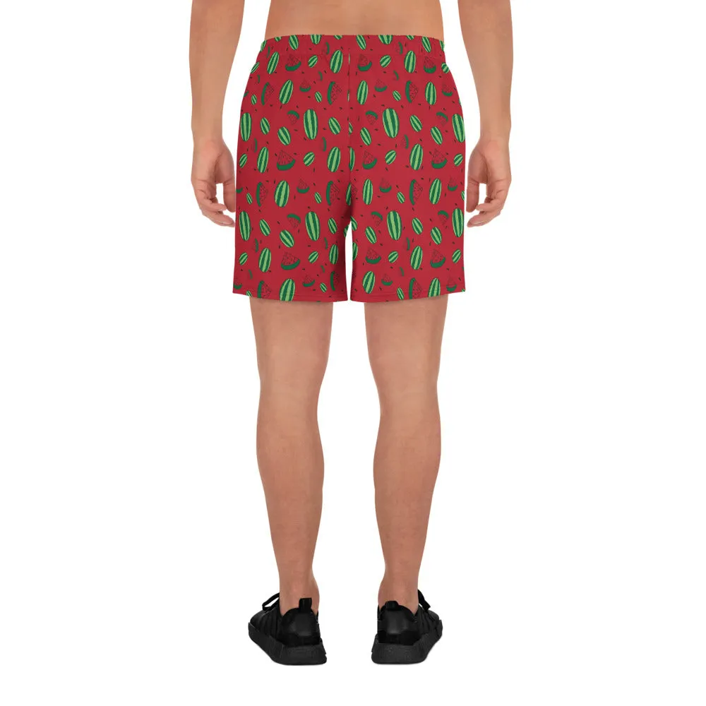Watermelon All Over Print Shorts - Red