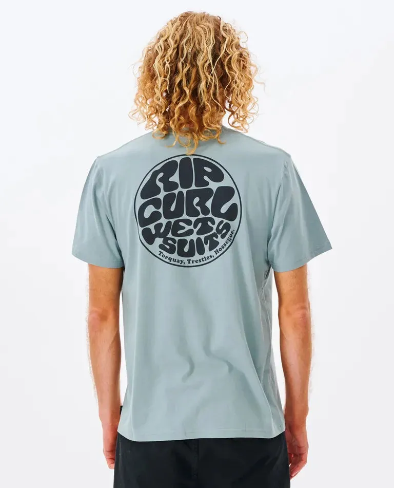 Wetsuit Icon Tee - Mineral Blue