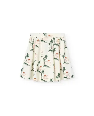 White Sunset Turkey Skirt