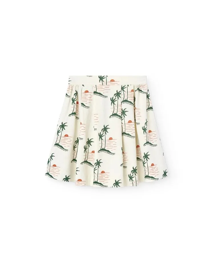 White Sunset Turkey Skirt
