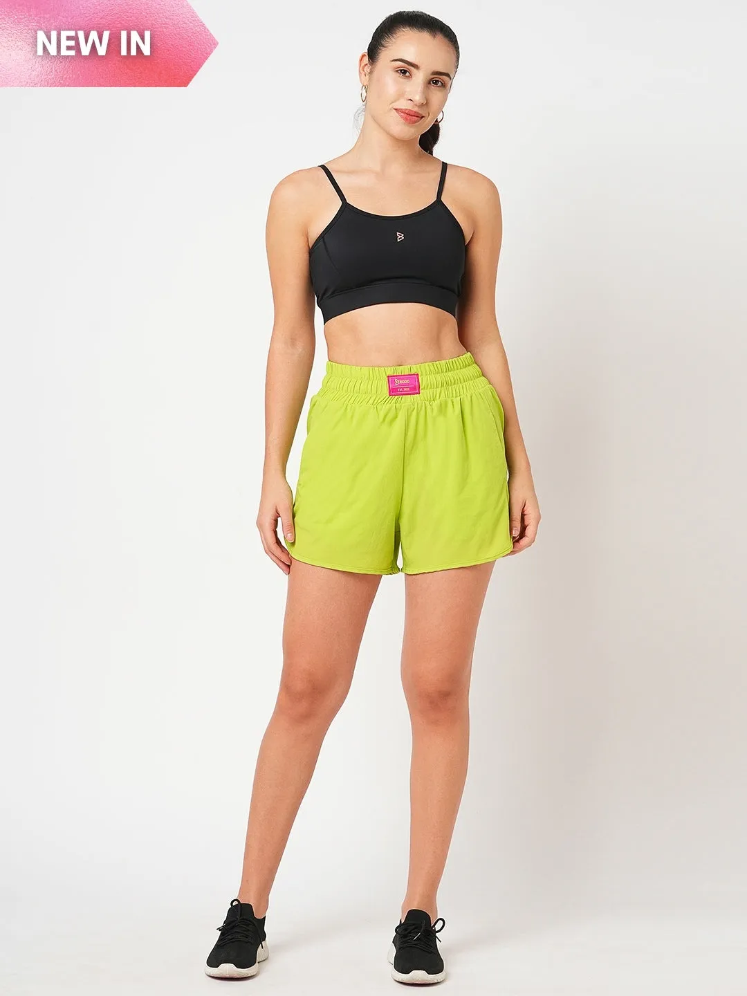 Workin' It Neon Running Shorts