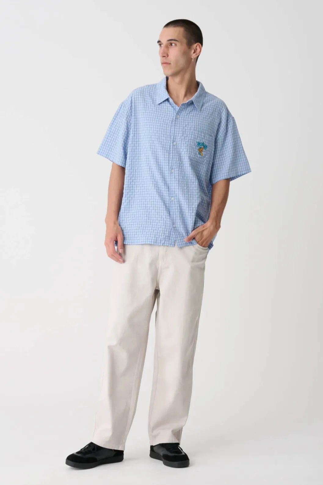 X-LARGE MAD BEAR SS SHIRT - BLUE
