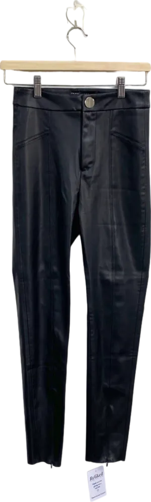 ZARA Black Faux Leather Pants XS